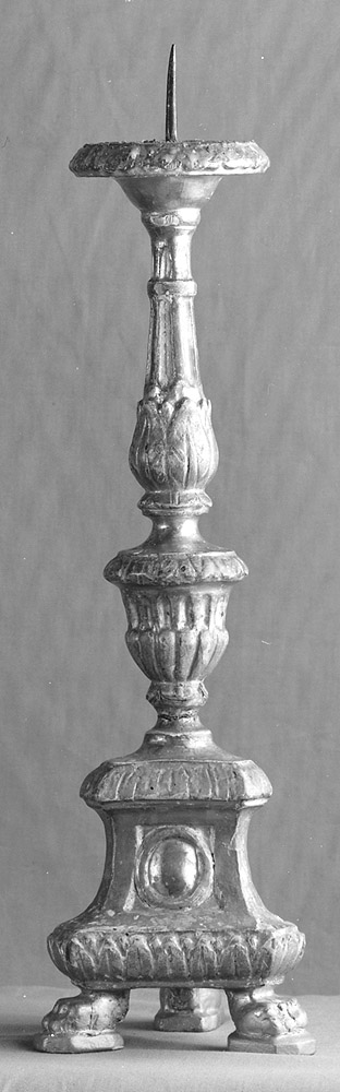 candeliere, serie - manifattura emiliana (fine/inizio secc. XVIII/ XIX)