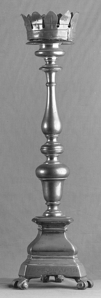 candeliere, serie - manifattura emiliana (sec. XVII)