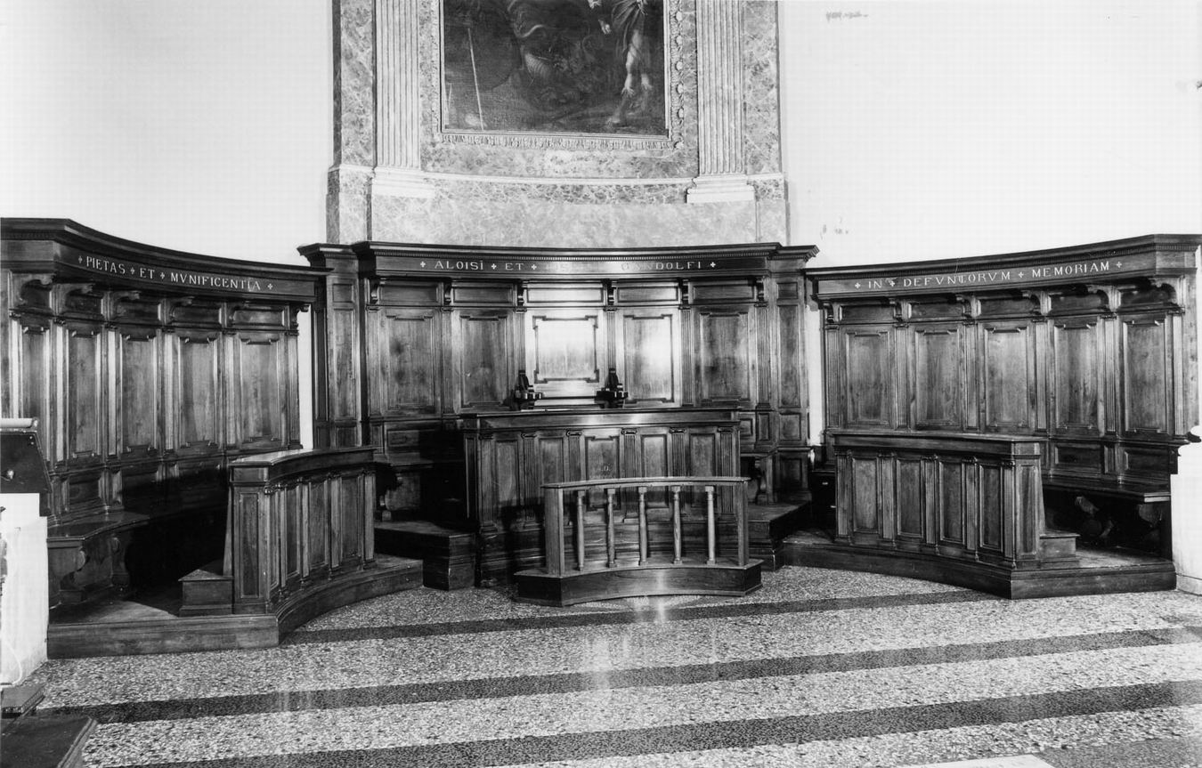 stalli del coro - manifattura emiliana (sec. XX)
