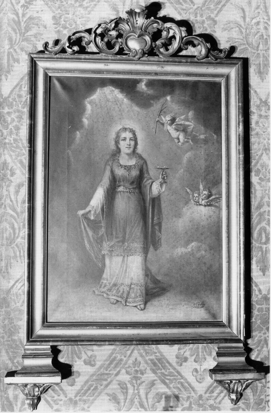 Santa Lucia (quadro d'altare) di Folli Luigi (sec. XIX)