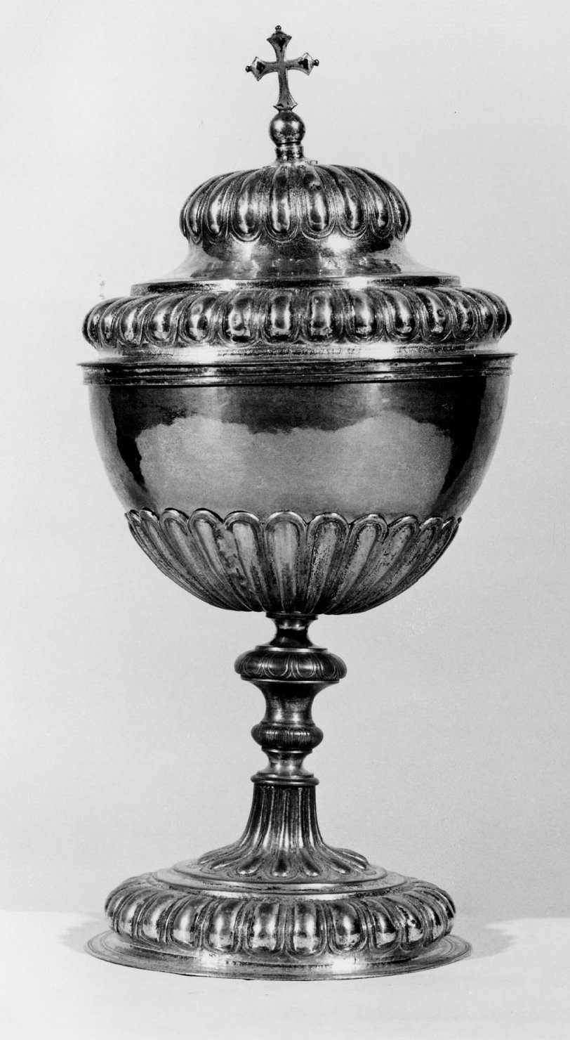 pisside - manifattura emiliana (secc. XVIII/ XIX)