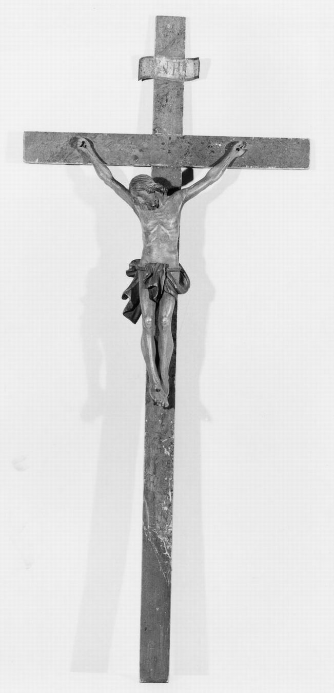 Cristo Crocifisso (scultura, elemento d'insieme) - manifattura emiliana (sec. XIX)