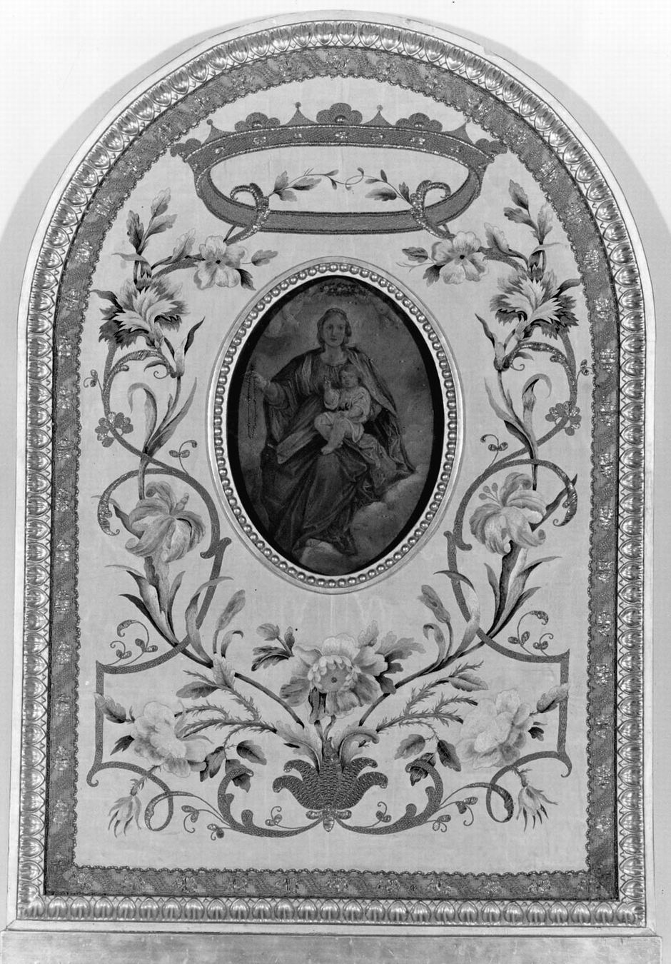 Madonna del Rosario (macchina processionale, frammento) - ambito emiliano (sec. XVIII)