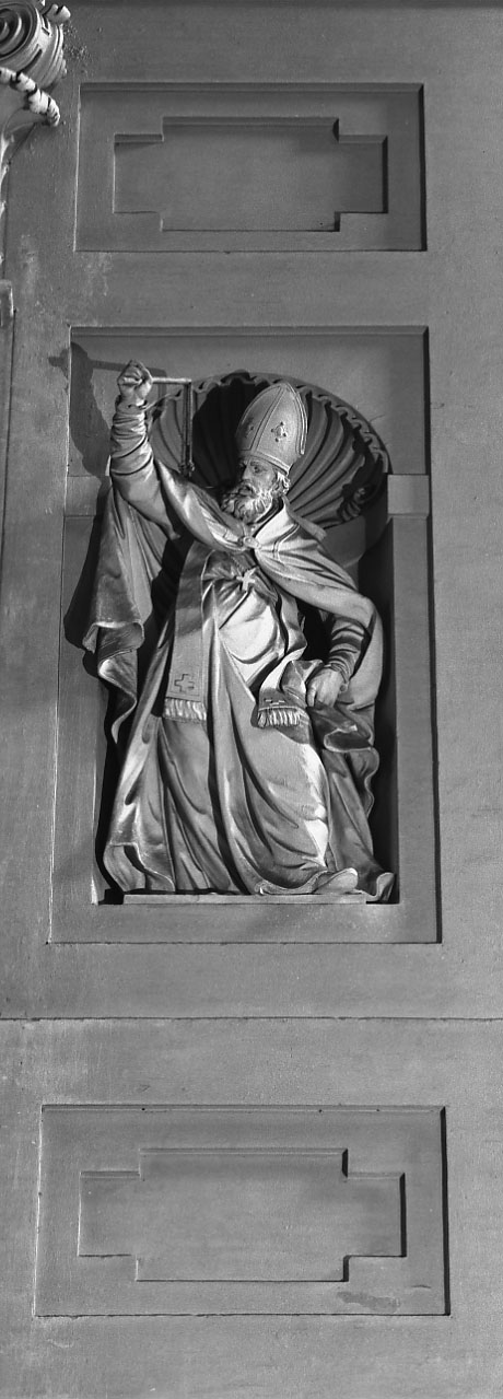 Sant'Ambrogio (statua) di Sarti Lorenzo detto Lorenzin del Mazza (prima metà sec. XVIII)