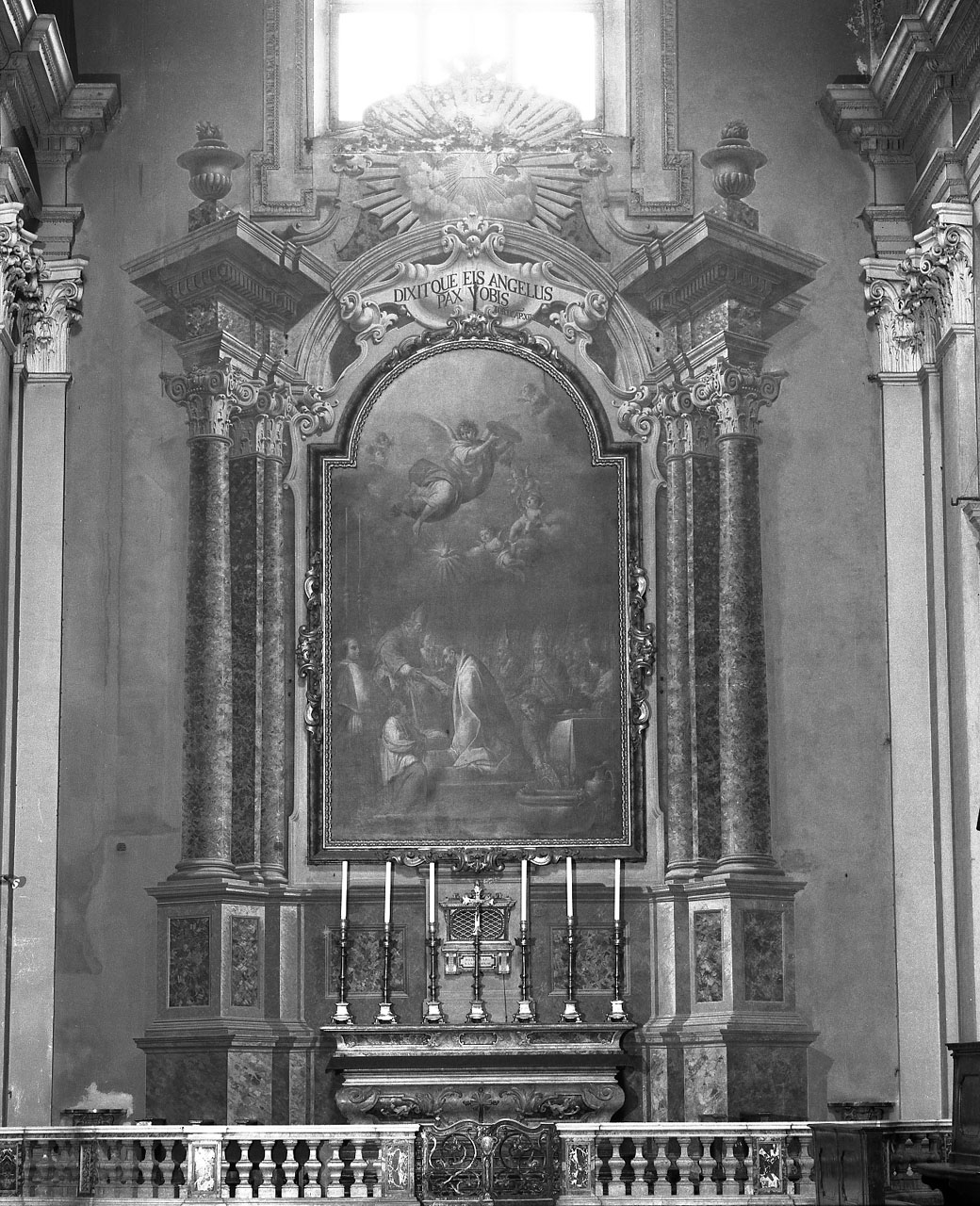 Prospetto di ancona (dipinto) di Orlandi Stefano (prima metà sec. XVIII)