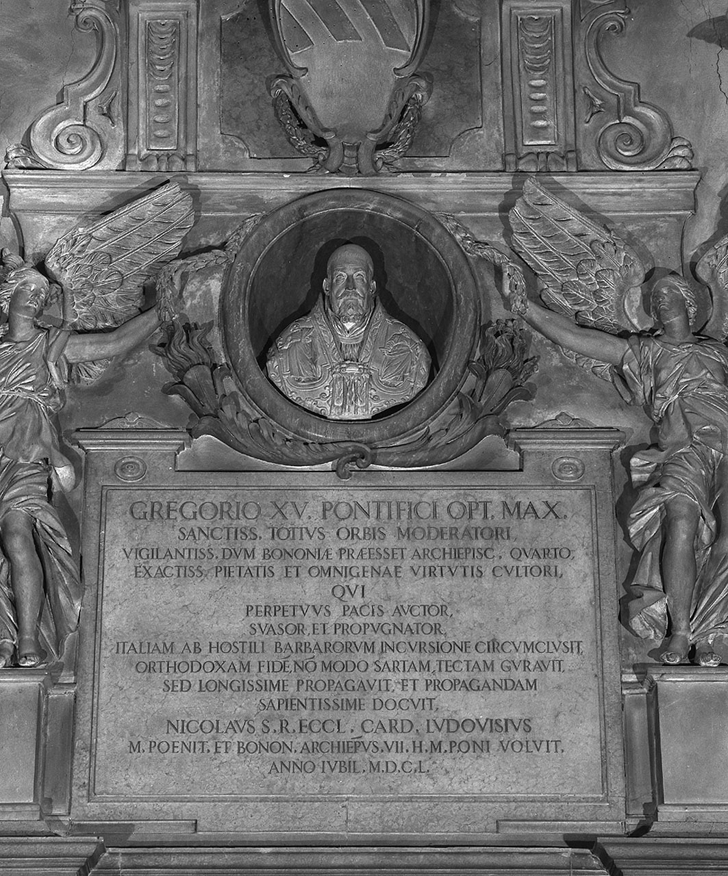 Busto di papa Gregorio XV (scultura, elemento d'insieme) di Brunelli Gabriele (metà sec. XVII)