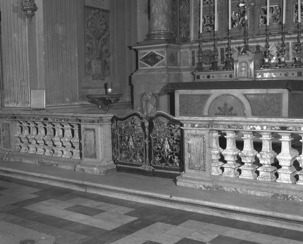 cancello di balaustrata - bottega bolognese (fine/inizio secc. XVI/ XVII)