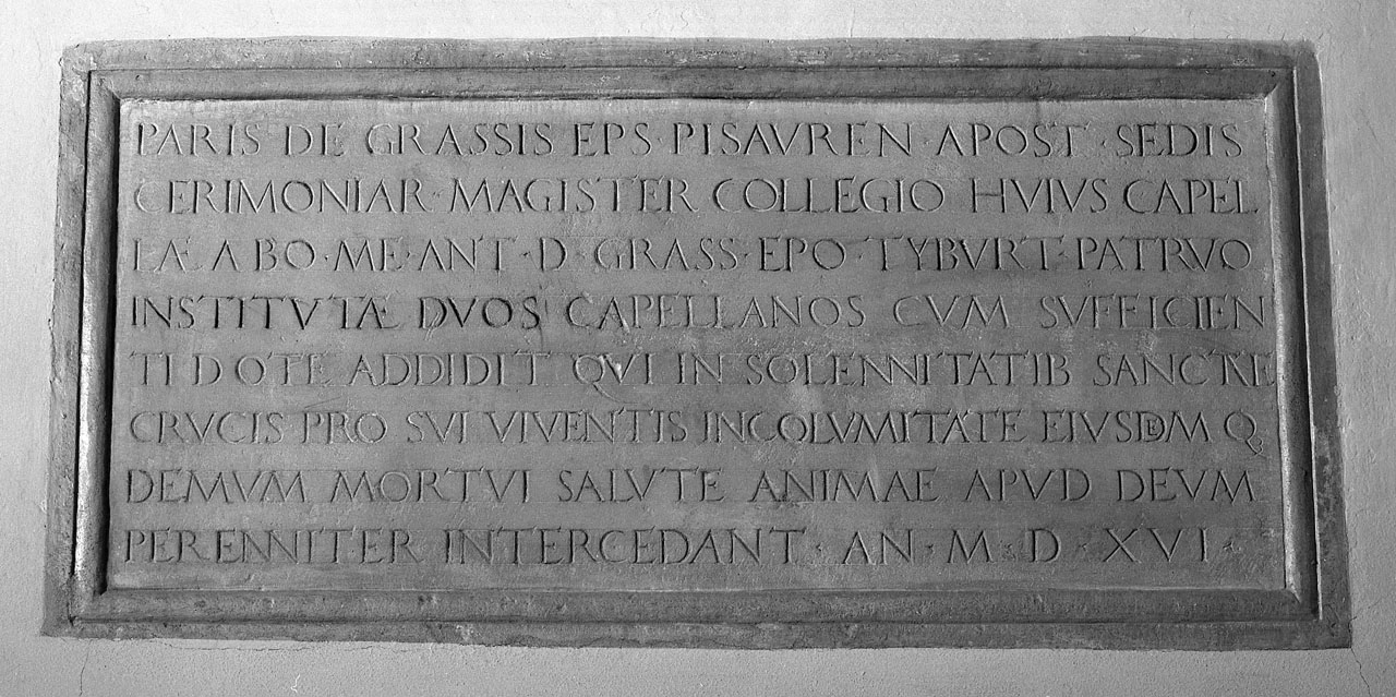 lapide - bottega bolognese (prima metà sec. XVI)