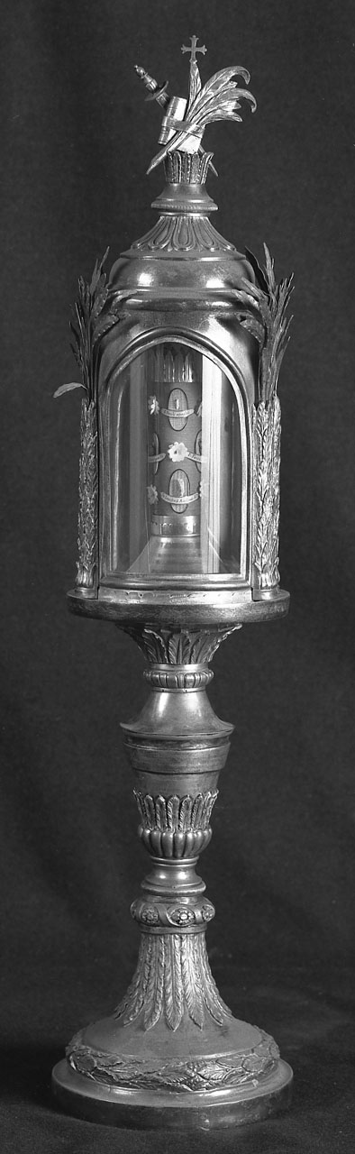 reliquiario, coppia - bottega emiliana (seconda metà sec. XIX)