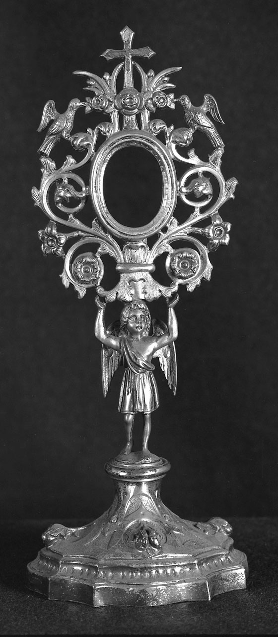 reliquiario - a ostensorio - bottega emiliana (sec. XIX)