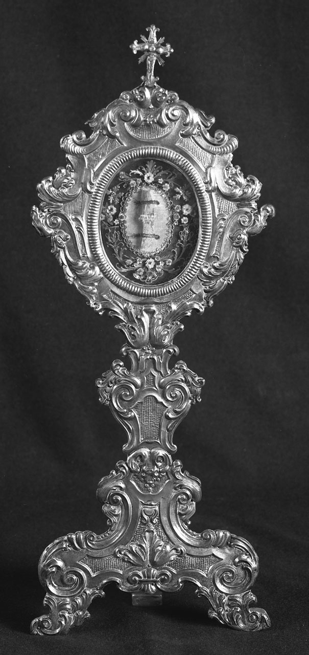 reliquiario - a ostensorio, coppia - bottega bolognese (sec. XVIII)