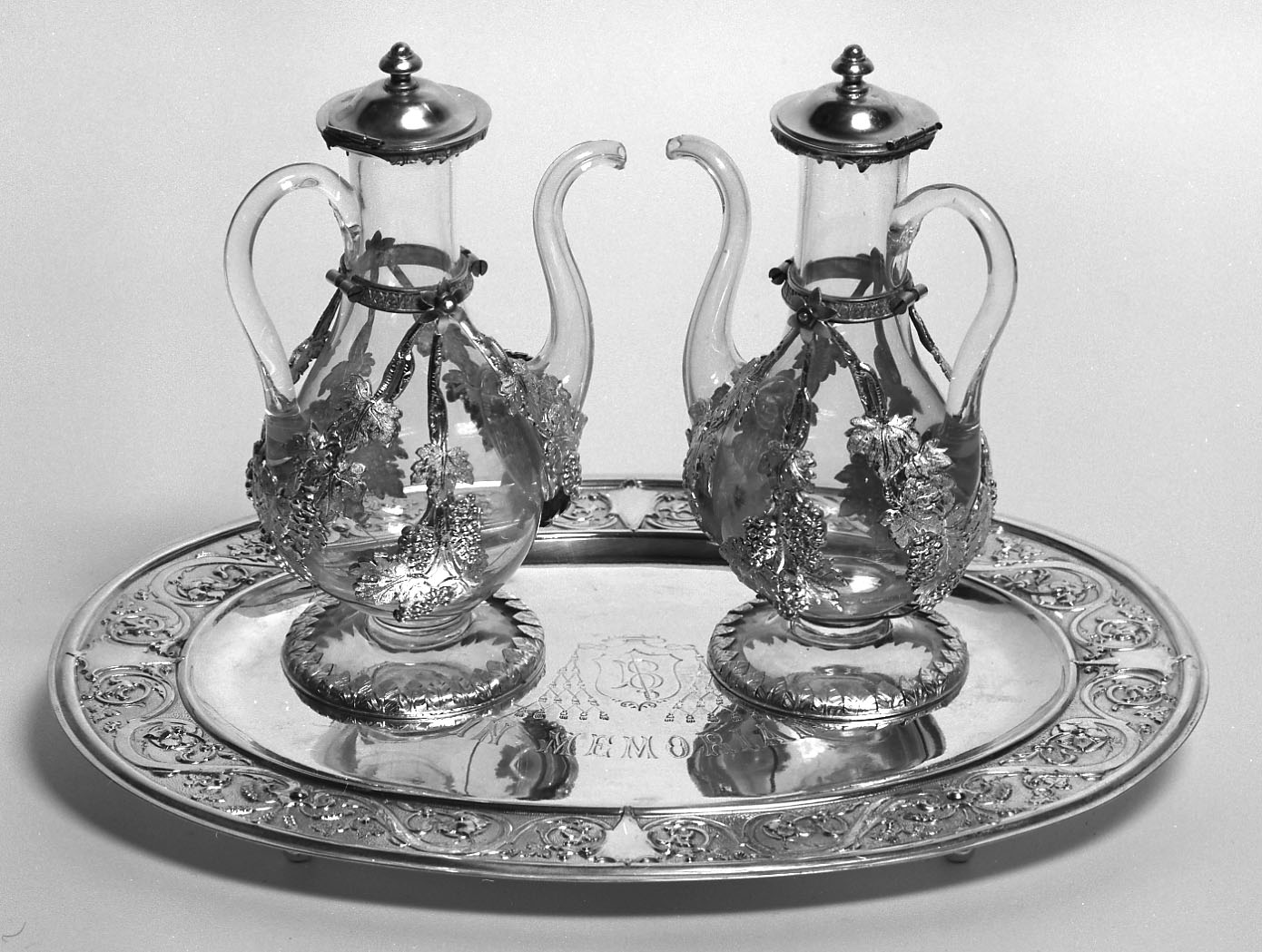 vassoio - bottega bolognese (fine sec. XIX)