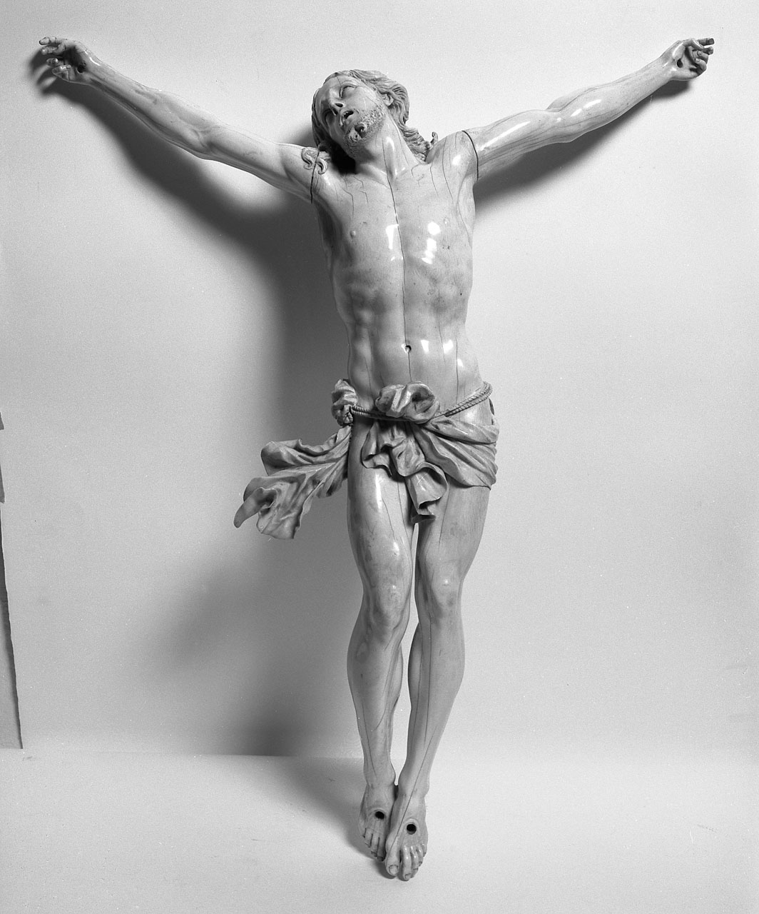 Gesù Cristo crocifisso (scultura) - bottega bolognese (prima metà sec. XVIII)