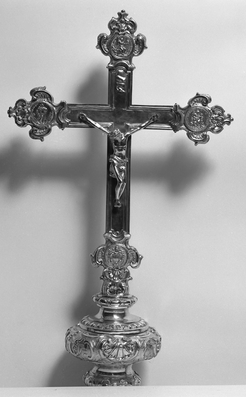croce processionale - bottega romana (prima metà sec. XVIII)