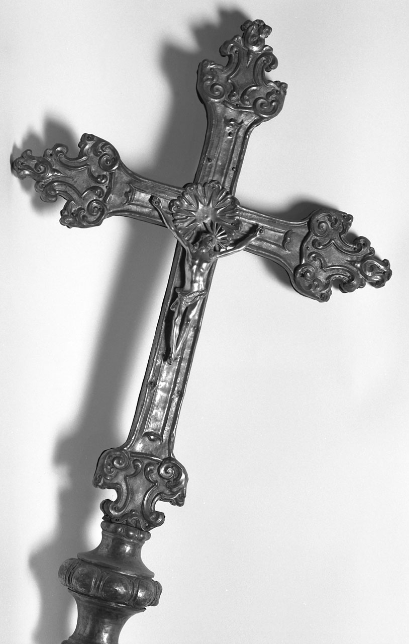 croce processionale - bottega bolognese (fine sec. XVIII)