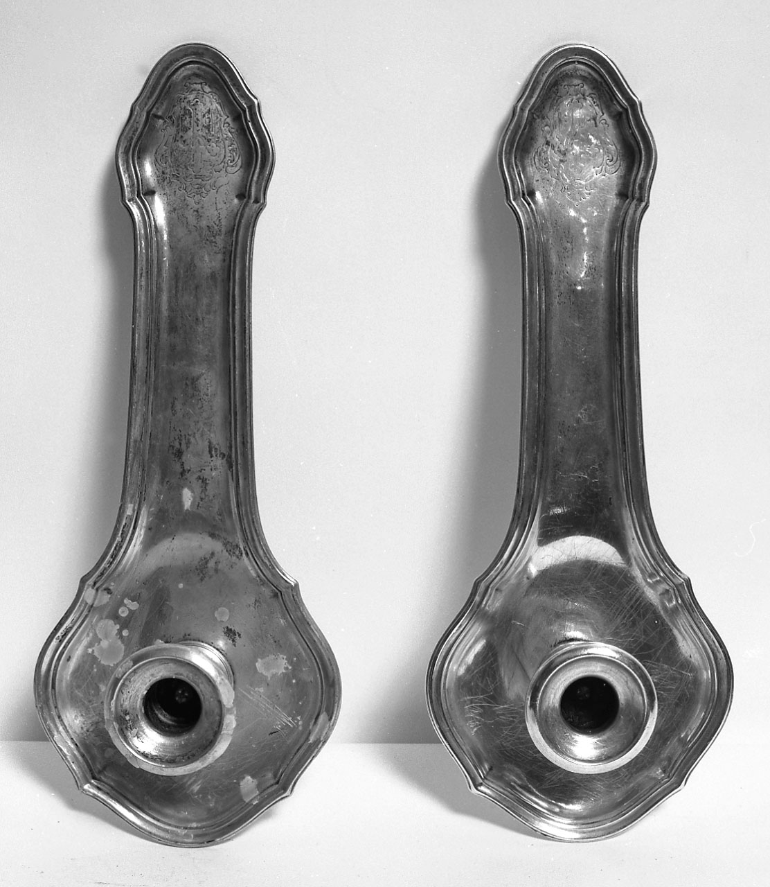 palmatoria, coppia - bottega bolognese (sec. XIX)