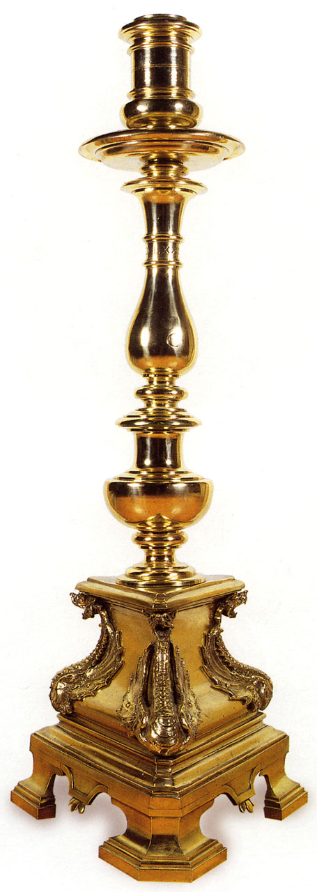 base per il cero pasquale - bottega bolognese (seconda metà sec. XVI)