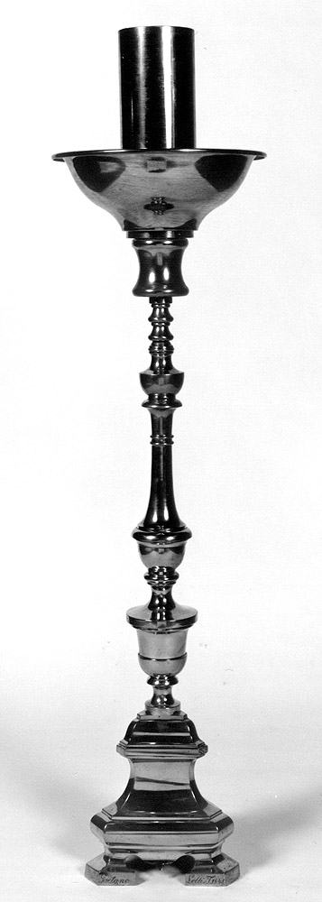 candeliere - manifattura emiliana (seconda metà sec. XVIII)