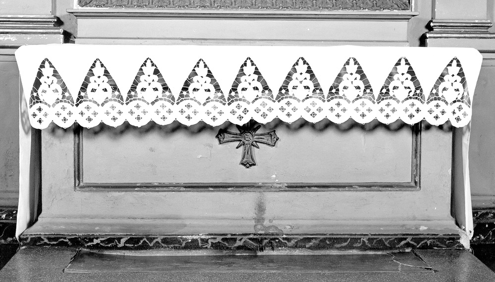 tovaglia d'altare - manifattura emiliana (inizio sec. XX)