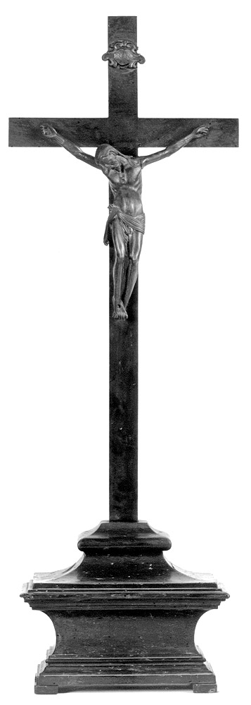 croce da tavolo - manifattura emiliana (secc. XVIII/ XIX)