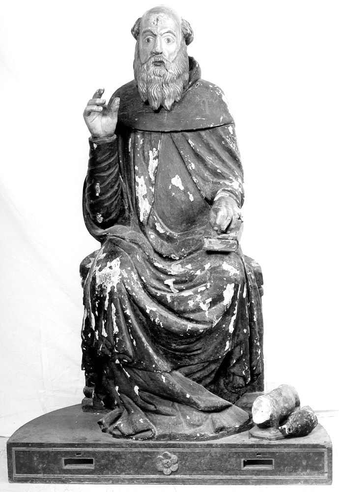San Benedetto (?) (statua) - manifattura emiliana (sec. XVII)