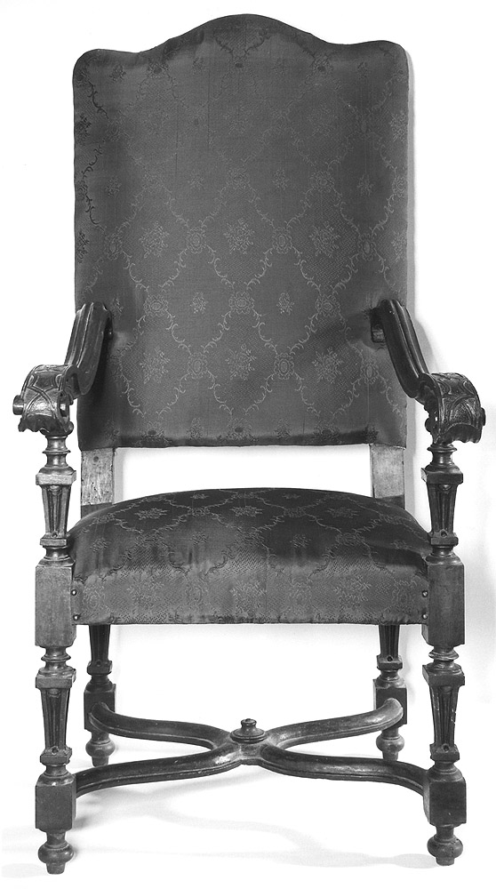 sedia - a braccioli, serie - manifattura bolognese (sec. XIX)