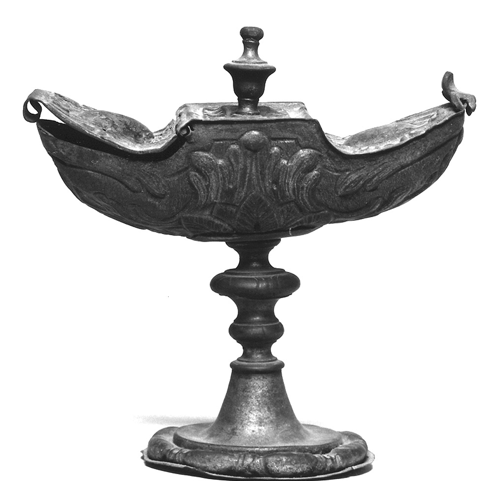 navicella portaincenso - manifattura emiliana (secc. XVIII/ XIX)