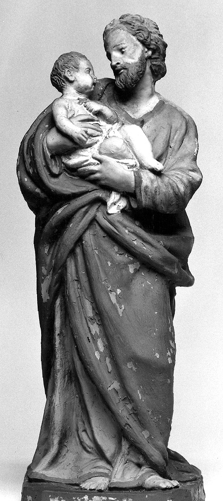 San Giuseppe e Gesù Bambino (statuetta) - manifattura bolognese (ultimo quarto sec. XVIII)