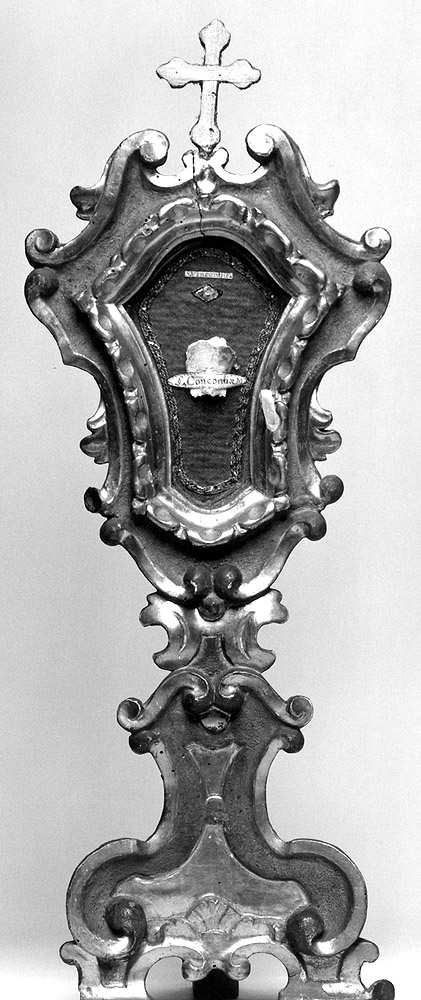 reliquiario - a ostensorio, serie - manifattura bolognese (sec. XVIII)