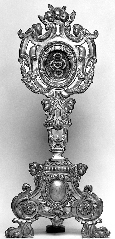 reliquiario - a ostensorio - manifattura bolognese (sec. XIX)