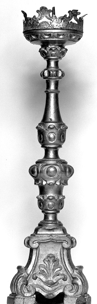 candeliere, serie - manifattura bolognese (secc. XVIII/ XIX)