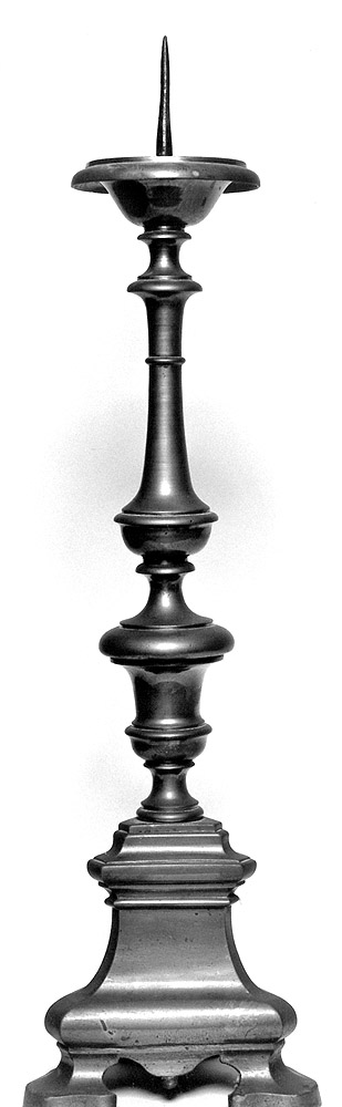 candeliere, serie - manifattura emiliana (secc. XVIII/ XIX)