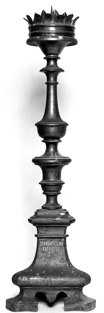 candeliere, serie - manifattura bolognese (sec. XX)