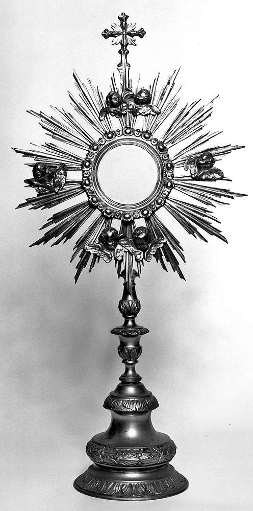 ostensorio - manifattura emiliana (primo quarto sec. XIX)