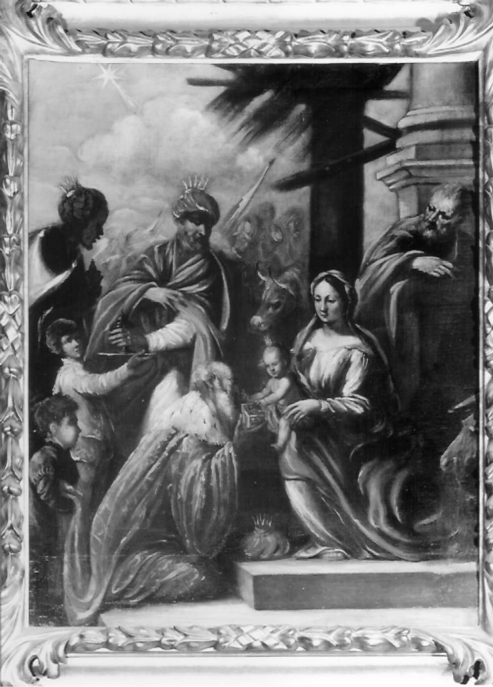 adorazione dei Re Magi (dipinto) - ambito ferrarese (inizio sec. XIX)