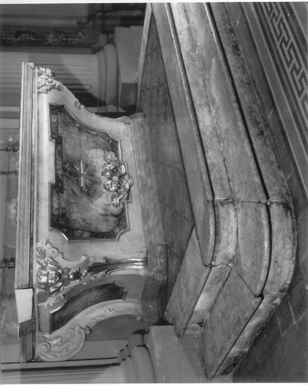 mensa d'altare - bottega ferrarese (sec. XVIII)