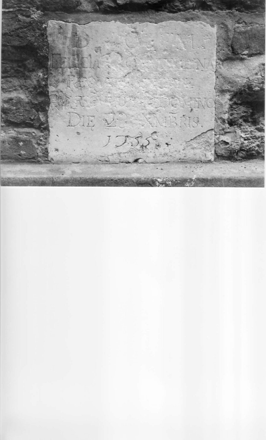 lapide tombale - bottega ferrarese (sec. XVIII)