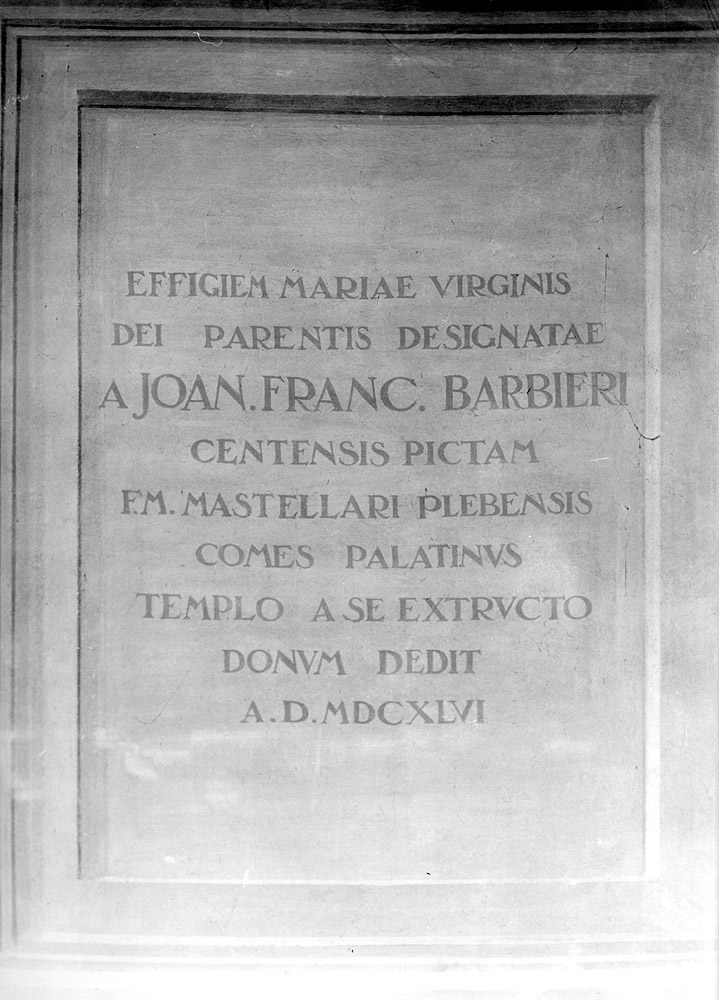 iscrizione dipinta - manifattura emiliana (sec. XX)
