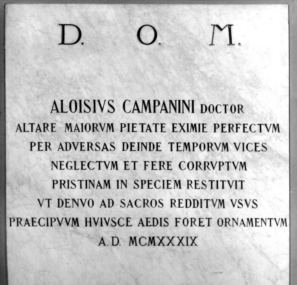 lapide commemorativa - manifattura emiliana (sec. XX)