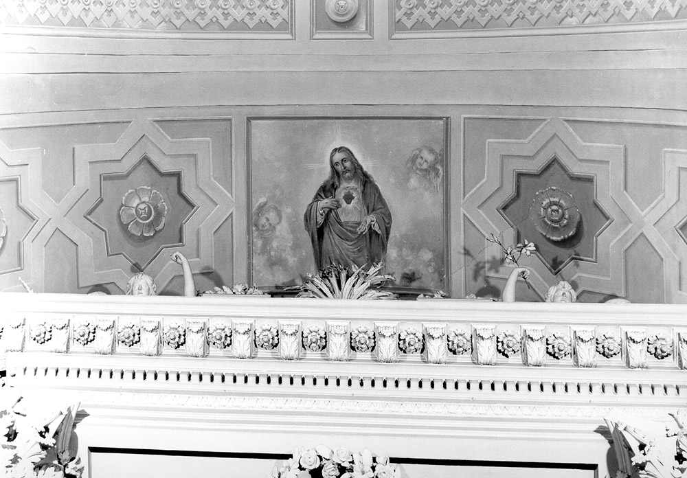 Sacro Cuore di Gesù; stelle (dipinto) - ambito emiliano (ultimo quarto sec. XIX)