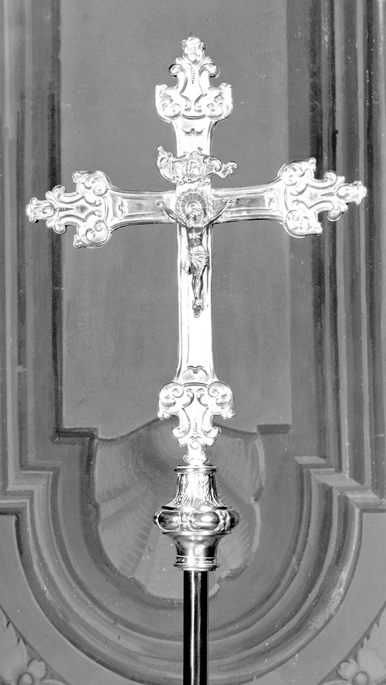 croce processionale - manifattura emiliana (seconda metà sec. XIX)