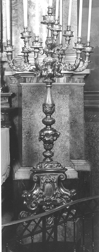 candelabro - manifattura emiliana (sec. XX)