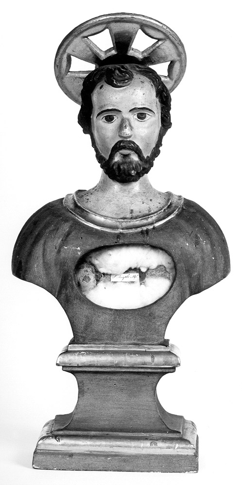 reliquiario - a busto - manifattura emiliana (prima metà sec. XVIII)