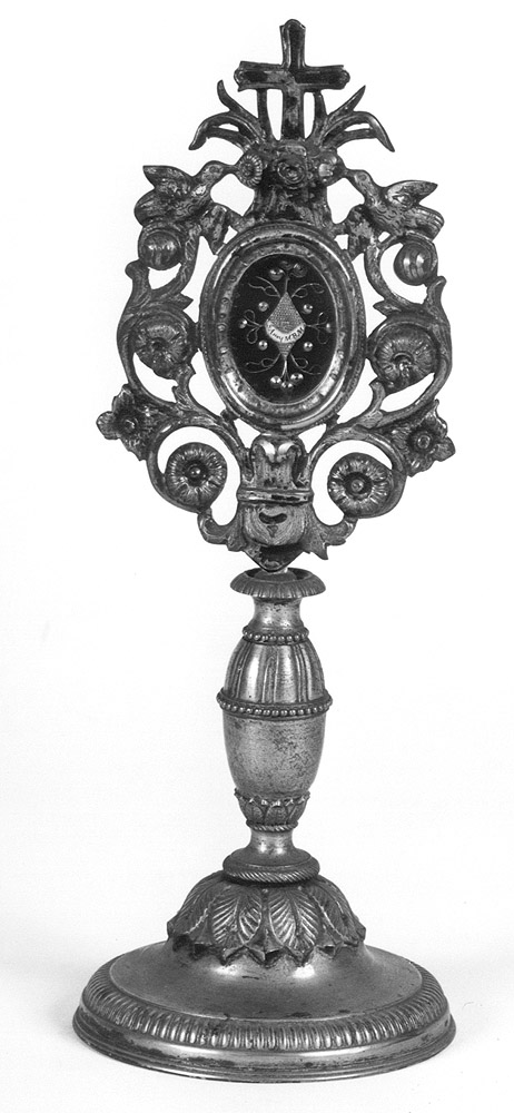 reliquiario - a ostensorio - manifattura emiliana (inizio sec. XX)