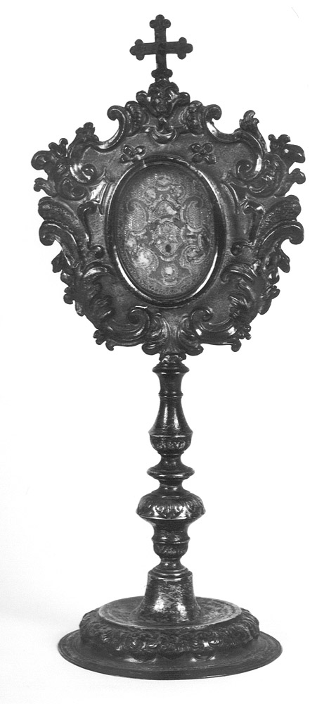reliquiario - a ostensorio - manifattura emiliana (sec. XVIII)