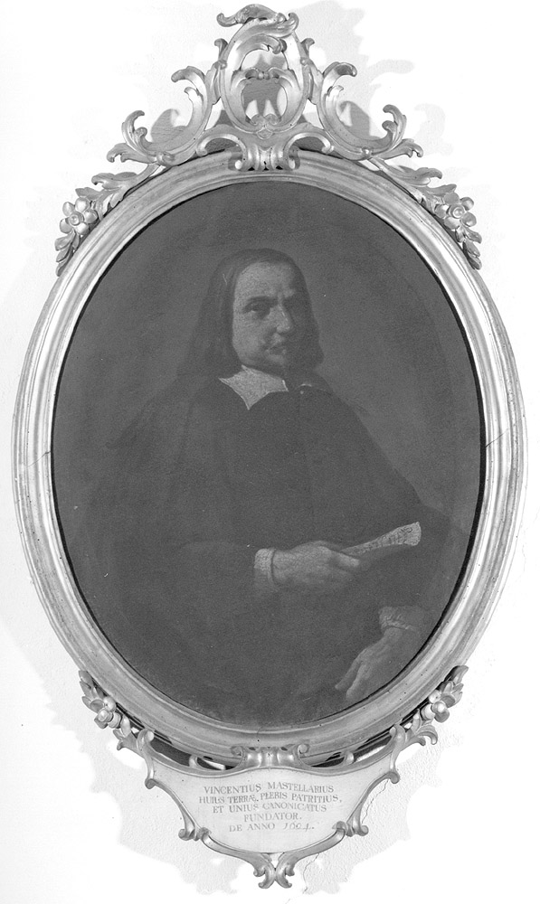 Ritratto di Vincenzo Mastellario, canonico della Collegiata (dipinto) - ambito emiliano (ultimo quarto sec. XVIII)