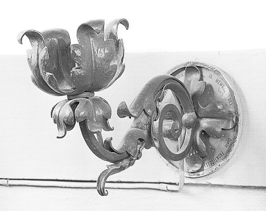 candeliere da parete - manifattura emiliana (sec. XIX)