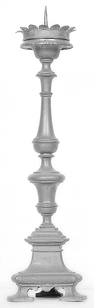 candeliere - manifattura emiliana (prima metà sec. XIX)