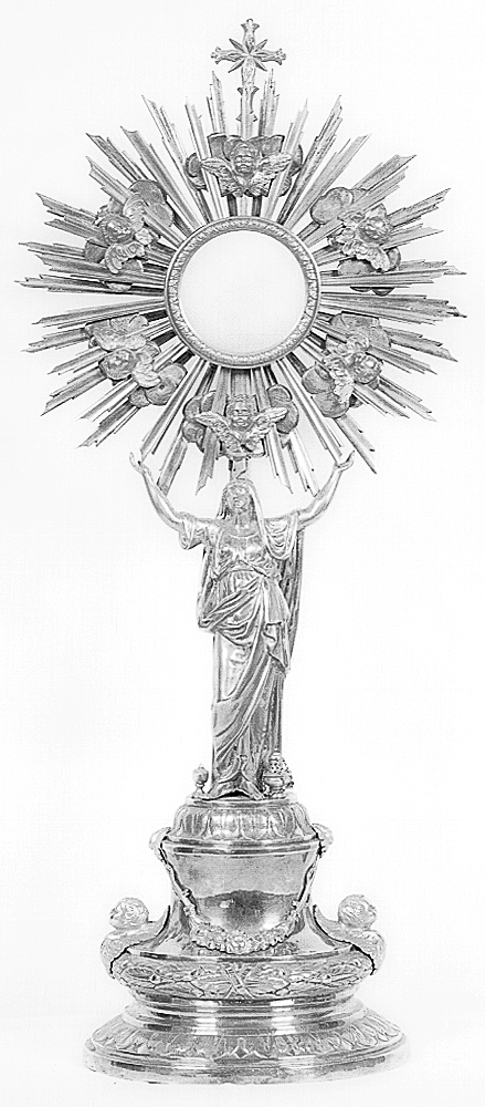 ostensorio - a raggiera - manifattura emiliana (seconda metà sec. XVIII)