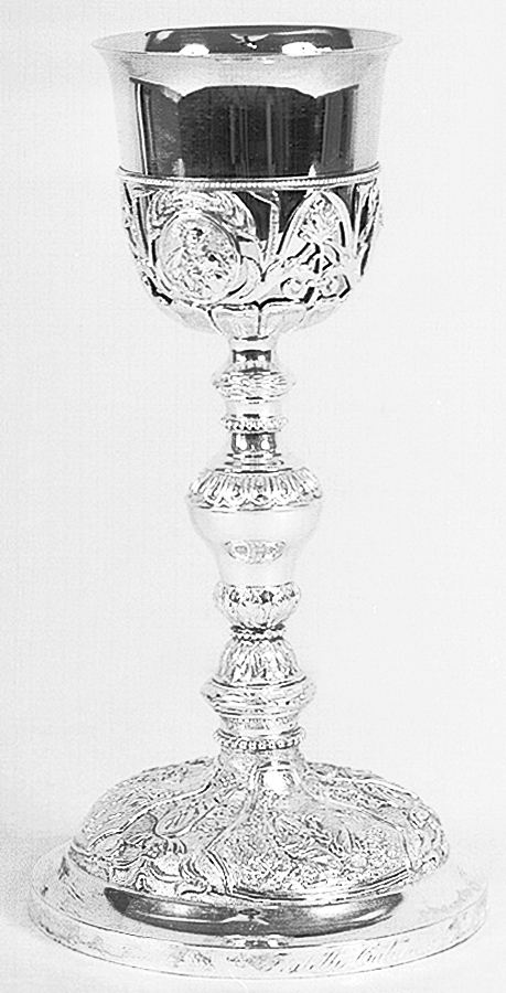 Fuga in Egitto; Cristo lava i piedi degli apostoli; Cristo nell'orto dei Getsemani; Madonna; San Pietro; Cristo redentore (calice) - manifattura emiliana (sec. XIX)